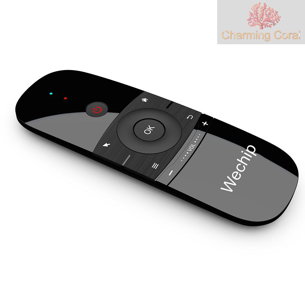 CTOY Wechip W1 2.4G Air Mouse Wireless Keyboard Remote Control Infrared Remote Learning 6-Axis Motion Sense w/ USB Receiver for Smart TV Android TV BOX Laptop PC