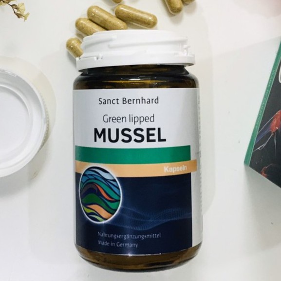 Viên uống Mussel Sanct Bernhard Đức bổ khớp, giảm đau xương khớp, tái tạo sụn, chiết xuất vẹm xanh (60 viên)