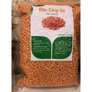 500 gram đậu lăng đỏ đã tách vỏ