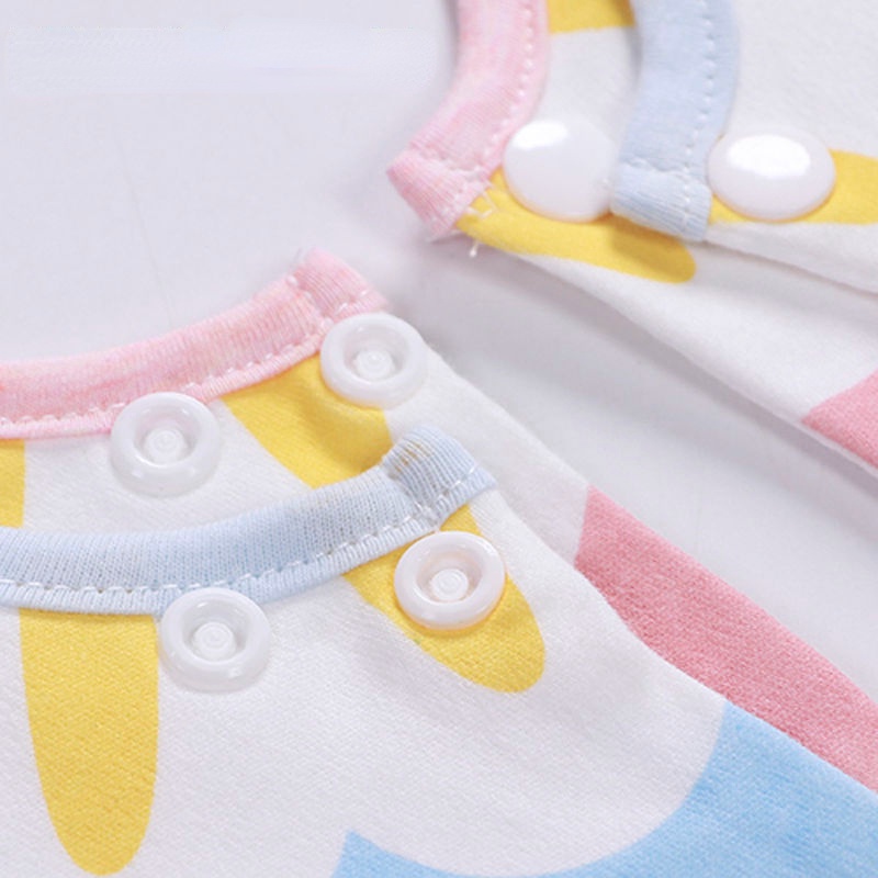 Yếm Ăn Cotton Trơn Chống Thấm Nước Bọt Xoay 360 Độ 24 Giờ Tiện Dụng Cho Bé