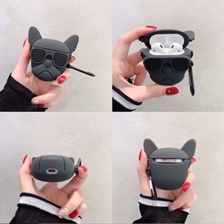 Case Airpod 1/2 chó đỏ đen (lấy tương tác)