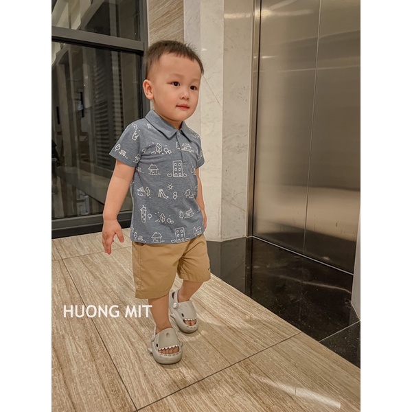 Áo polo cotton hãng Newbie tuồn dư cho bé