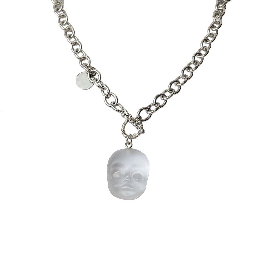 Vòng Cổ Mặt Búp Bê Nhựa Dễ Thương Thời Trang Đường Phố 23590