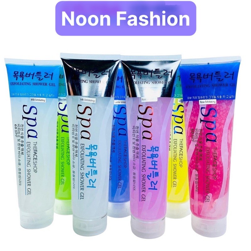 TẨY DA CHẾT SPA nhiều hương vị 350ml [NOON FASHION]