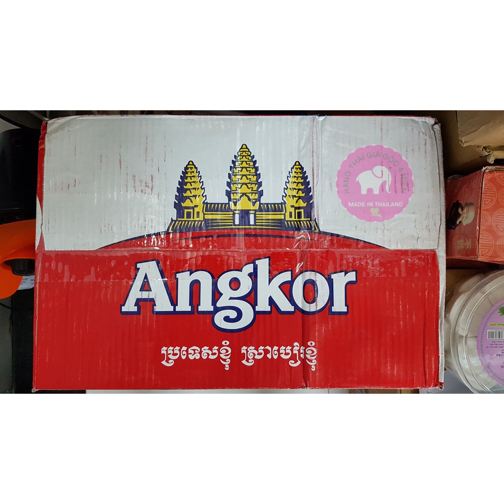 BIA ANGKOR LON 330ML ĐẶC SẢN CAMPUCHIA