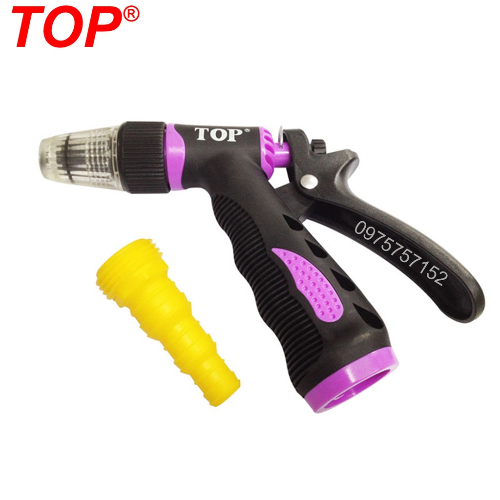Vòi xịt tưới cây, vòi rửa xe 1 tia có tăng áp lực nước  hãng TOP
