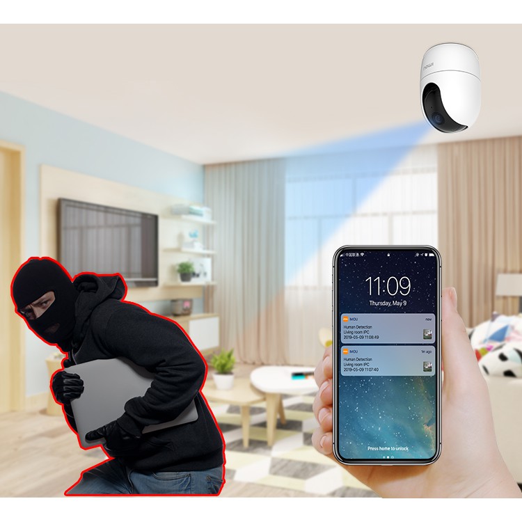 Camera Wifi KBONE H41PW H411PA Full HD- Camera Xoay 360 - Phát hiện chuyển động- Đàm thoại 2 chiều