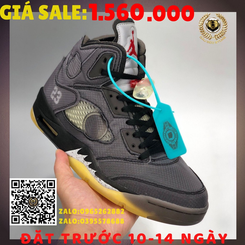 🌐 ORDER 📦 FULLBOX 🎀 💯 ẢNH THẬT 👟 GIÀY NAM NỮ 🏷 OFF-WHITE X Air Jordan 5