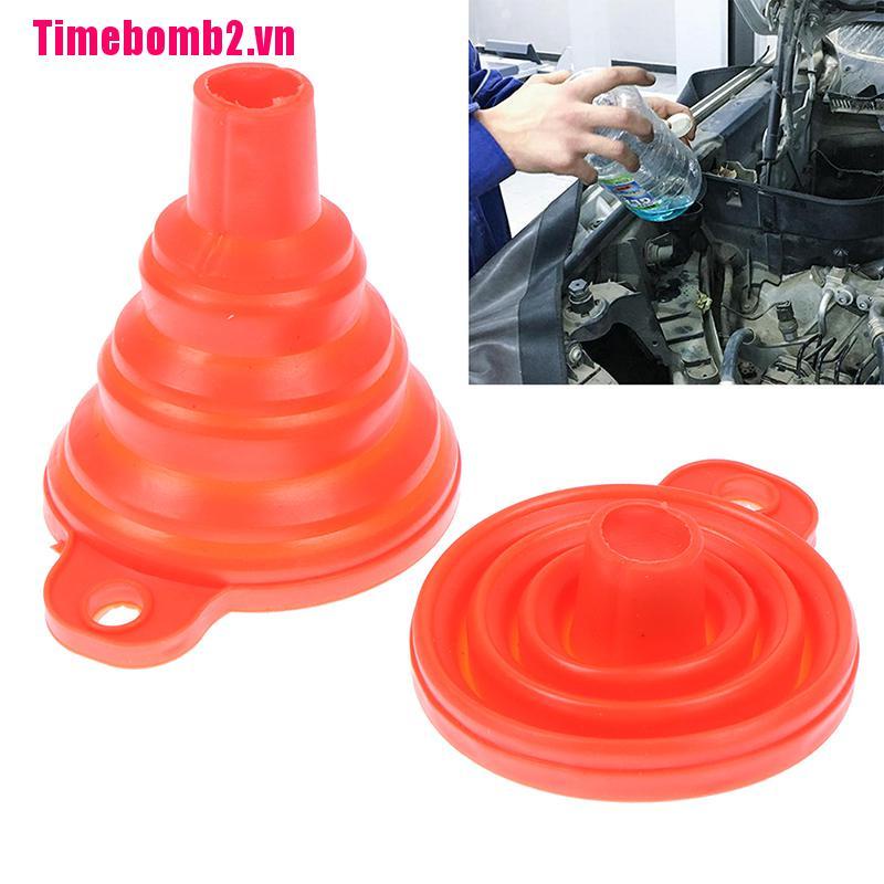 Phễu Silicone Gấp Gọn Hỗ Trợ Bơm Nhiên Liệu Cho Xe Tải