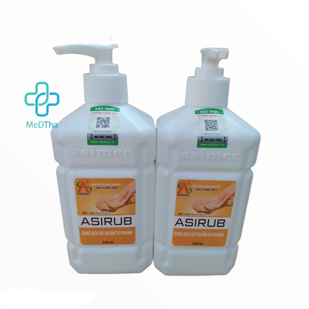 Nước Rửa Tay Khô Sát Khuẩn ASIRUB Chai 500ml [Chính hãng]