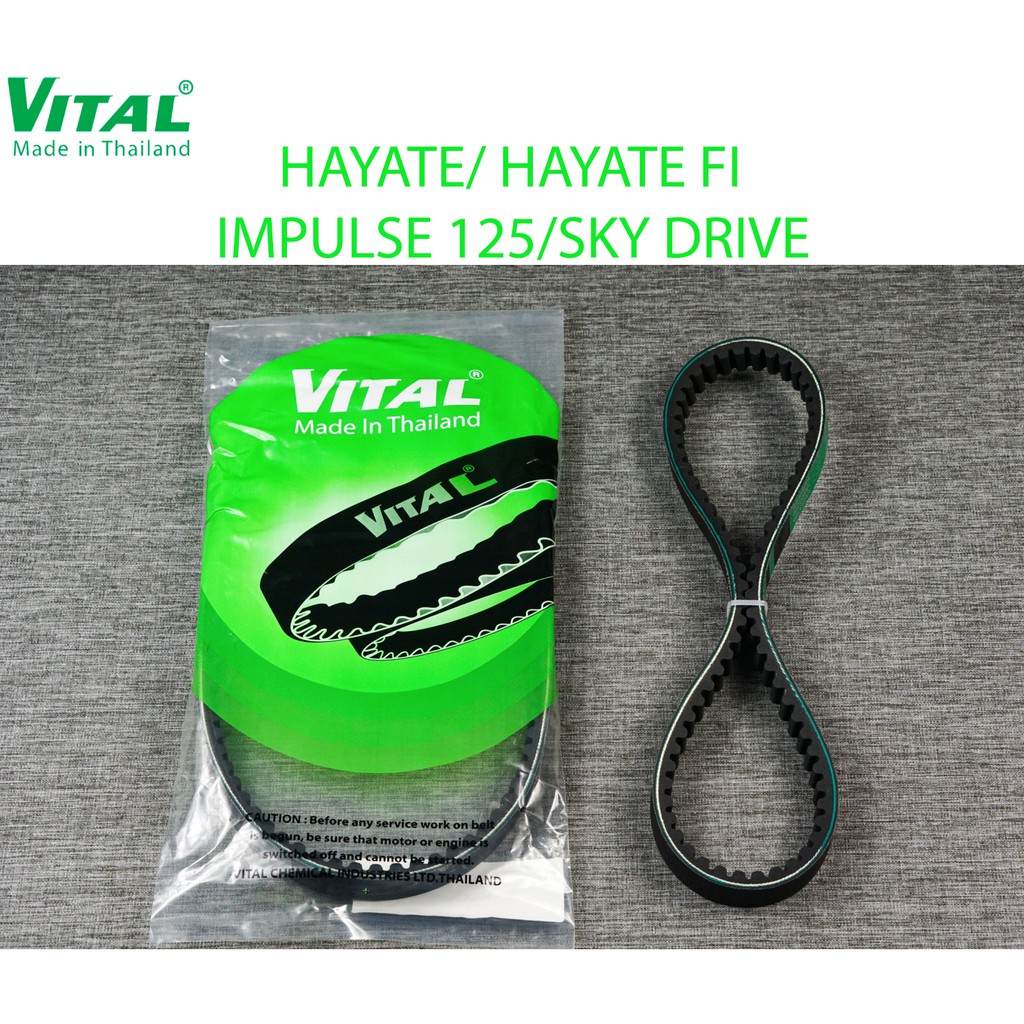 Dây Curoa HAYATE, HAYATE FI, IMPULSE 125 FI, SKY DRIVE hiệu VITAL- Dây curoa VITAL chính hãng, hàng Thái lan chất lượng