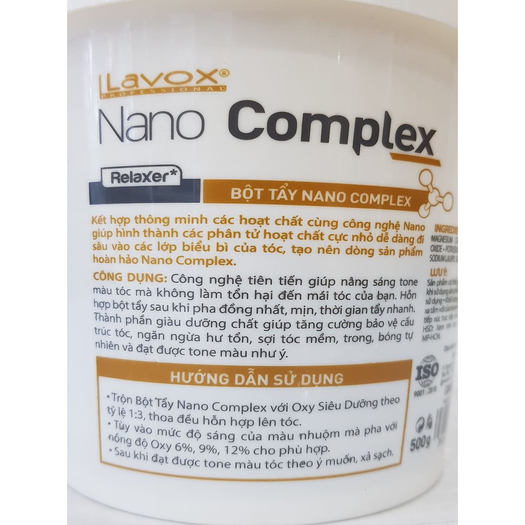 Bột Tẩy Tóc LAVOX NANO COMPLEX 500gr