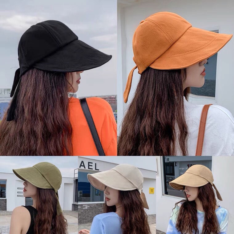 Mũ GAVINBROWN rộng vành hở chóp chống nắng và tia cực tím phong cách xuân thu thời trang Hàn Quốc cho nữ