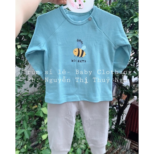 LULLABY- Bộ bé trai dài tay thu đông cao cấp chất Cotton mịn