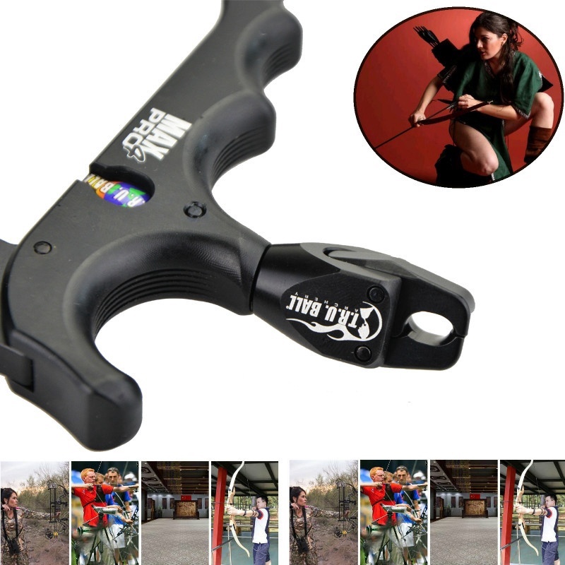 Dụng Cụ Hỗ Trợ Tập Bắn Cung 4 Ngón Tay 360 Độ