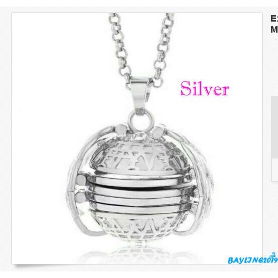 Dây chuyền mặt tròn khắc hình đôi cánh thiên thần