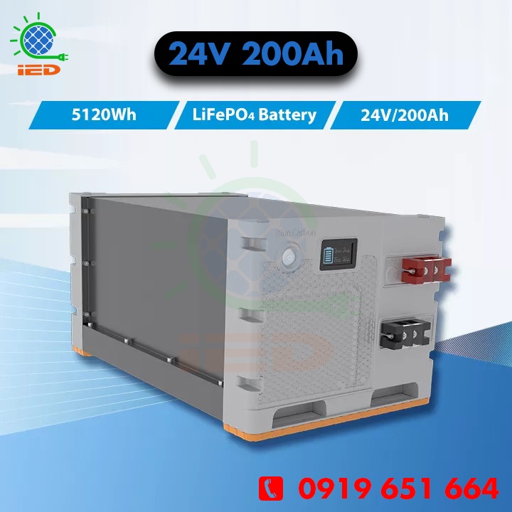 PIN LƯU TRỮ LITHIUM-ION 24V 200AH
