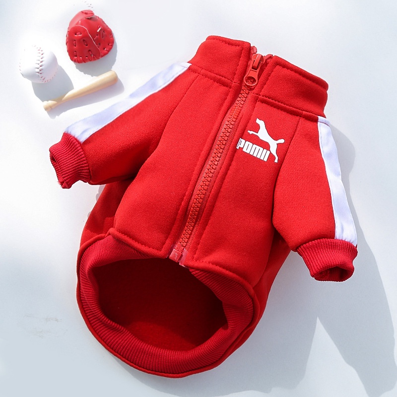 Áo sweater Có Khóa Kéo Cỡ Vừa Và Lớn In Chữ Thời Trang Cho Thú Cưng