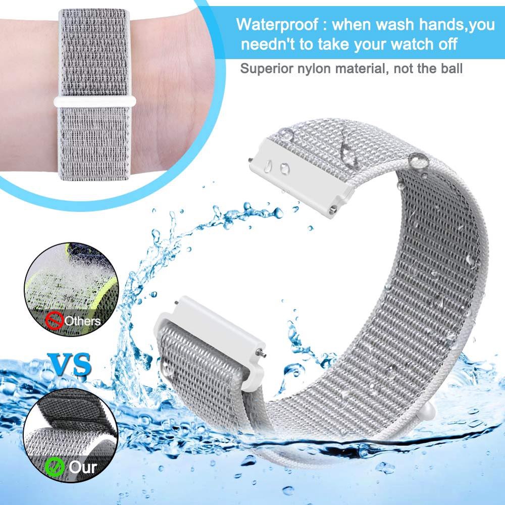 Dây đeo đồng hồ bằng nylon thể thao dễ sử dụng thích hợp cho Samsung Galaxy Watch 4 3 41mm 45mm 40mm 44mm 42mm 46mm