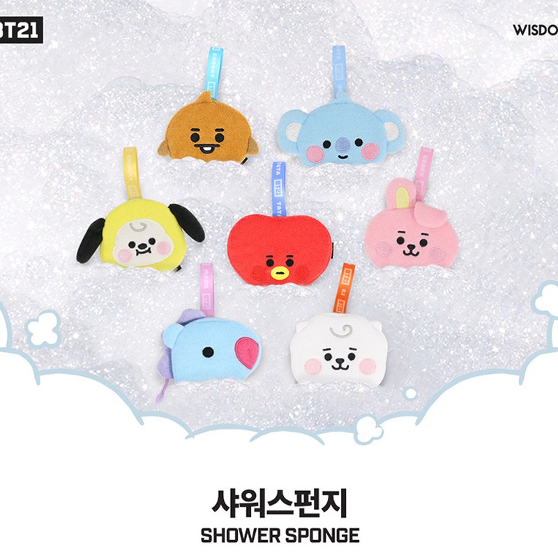 Bông Tắm Bọt Biển Hình Bt21 Dễ Thương X 2021