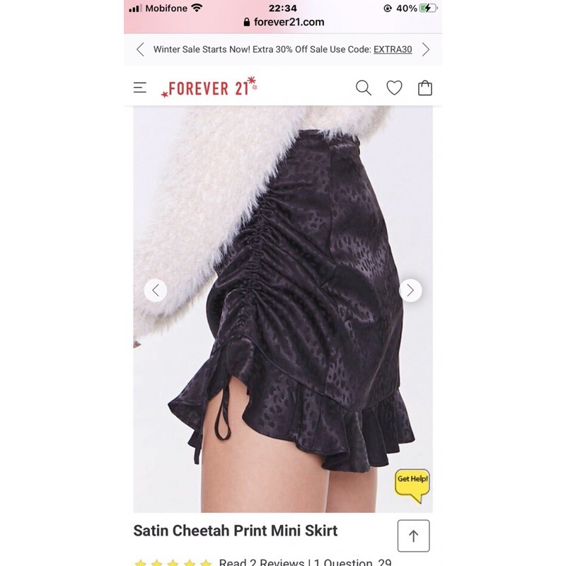 Chân váy rút dây f21