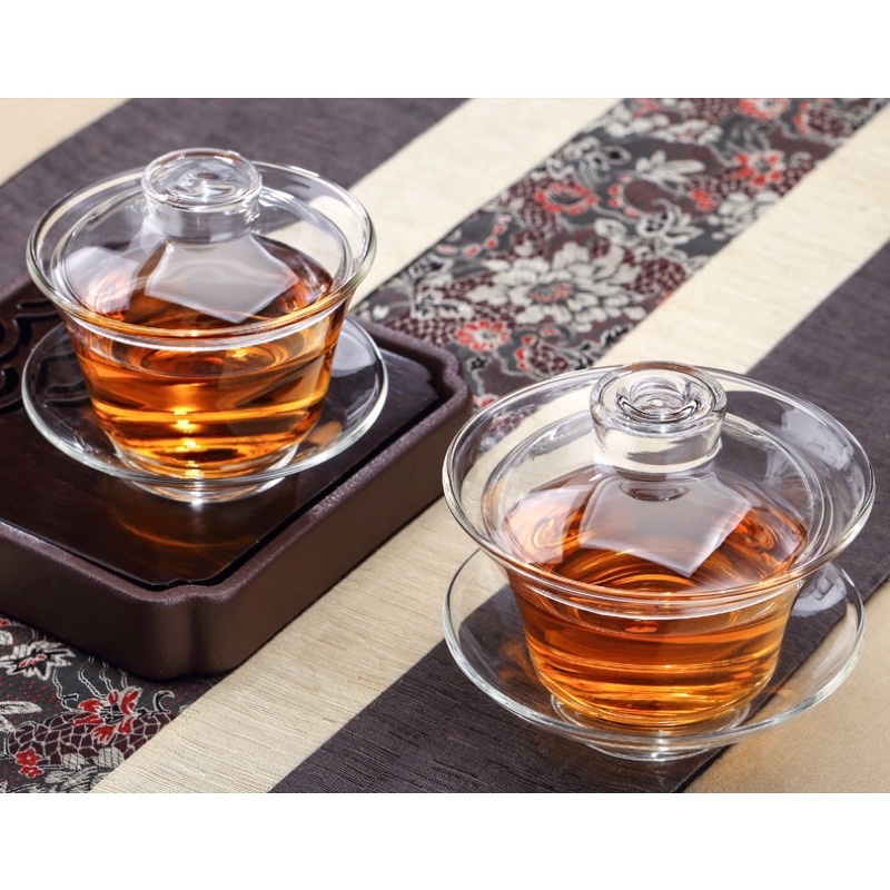 Chén khải pha trà bằng thuỷ tinh cao cấp