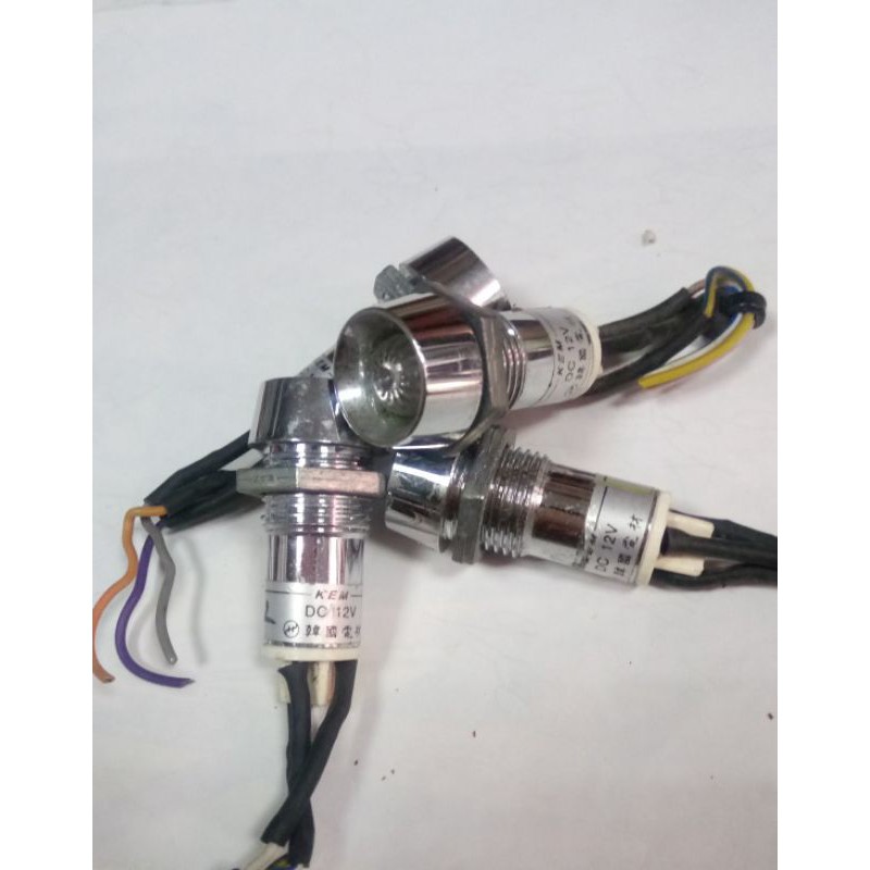 Đèn báo Nhật 12v/2màu đỏ xanh