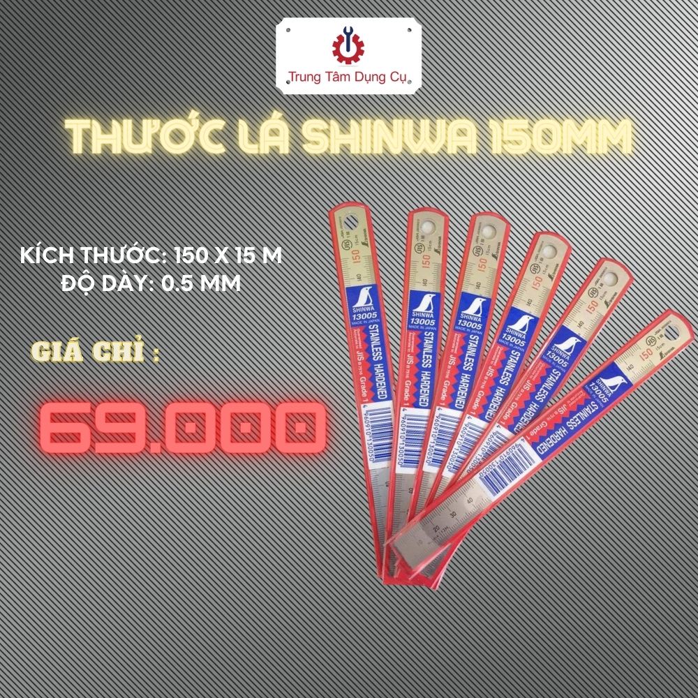 150mm Thước Lá Shinwa 13005
