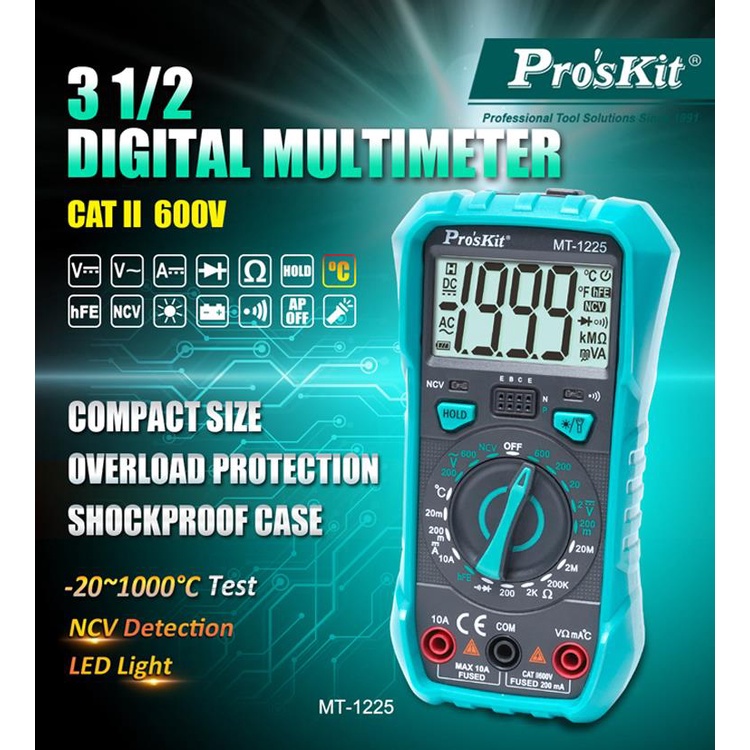 Đồng hồ đo Pro'skit MT-1225