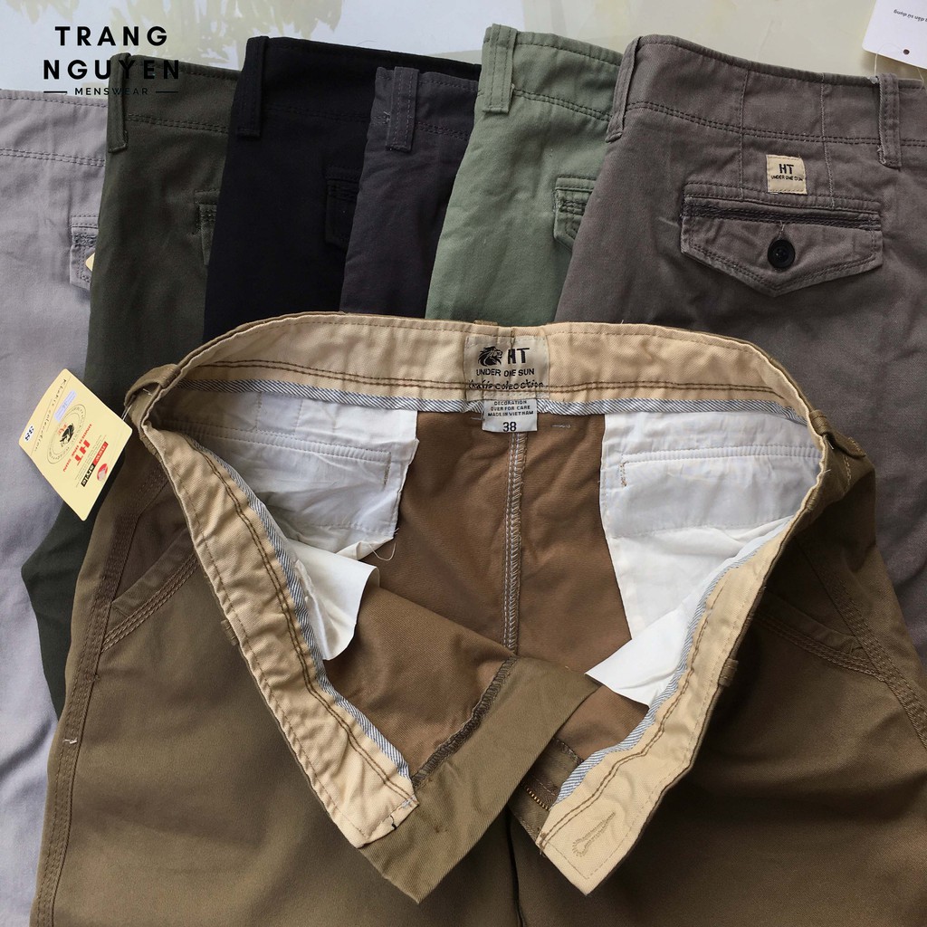 Quần Short Kaki Nam Dây Kéo Big Size 70-90kg TRANG NGUYEN MENSWEAR Mềm Mịn Form Rộng Thoải Mái Năng Động Cao Cấp