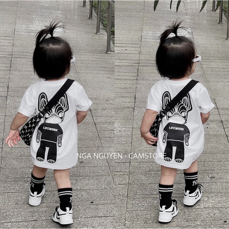 Áo thun life work cho bé , áo thun unisex trẻ em , TP KIDs