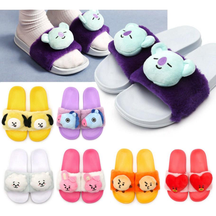 Dép đi trong nhà mùa hè không trơn trượt BTS BT21 Dép