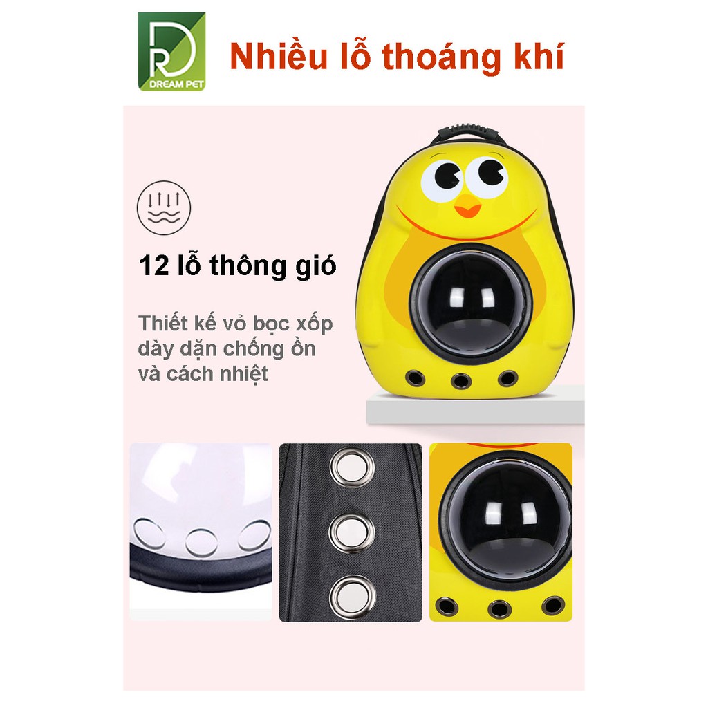 Balo Phi Hành Gia Chó Mèo - Balo Đựng Mèo