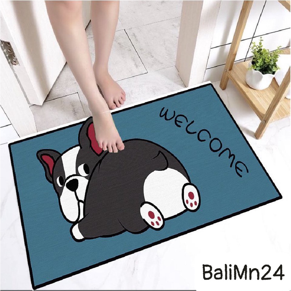 THẢM LÂU CHÂN BALI MINI 3D KÍCH THƯỚC 40X60CM THẤM HÚT NƯỚC CHỐNG TRƠN TRƯỢT