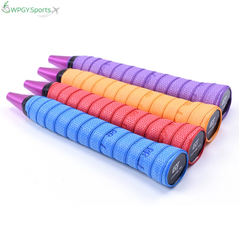 Phụ kiện bọc tay cầm vợt cầu lông/tennis bằng PU siêu thấm hút chống trượt tiện dụng