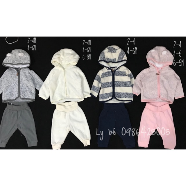 Sét bộ nỉ HM xuất dư( hàng sẵn )