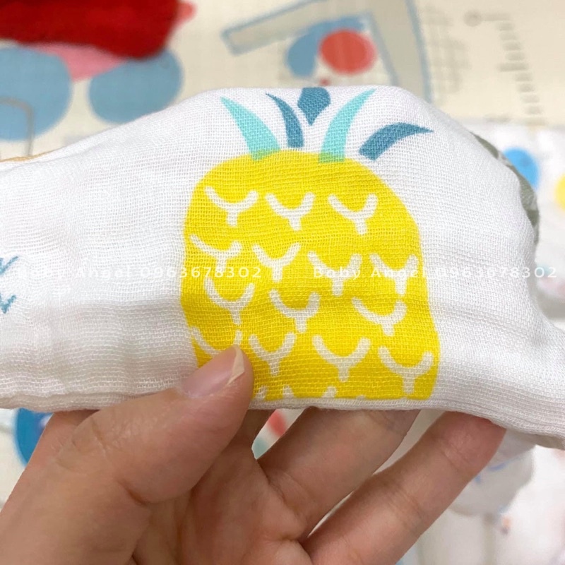 [𝑭𝑹𝑬𝑬𝑺𝑯𝑰𝑷] Khăn mặt cao cấp HBQ Kids cho bé, khăn sữa 100% Cotton, siêu mềm siêu thấm hút