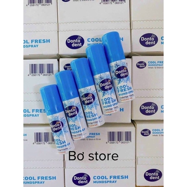 Xịt thơm miệng Dontodent Cool Fresh, 15ml