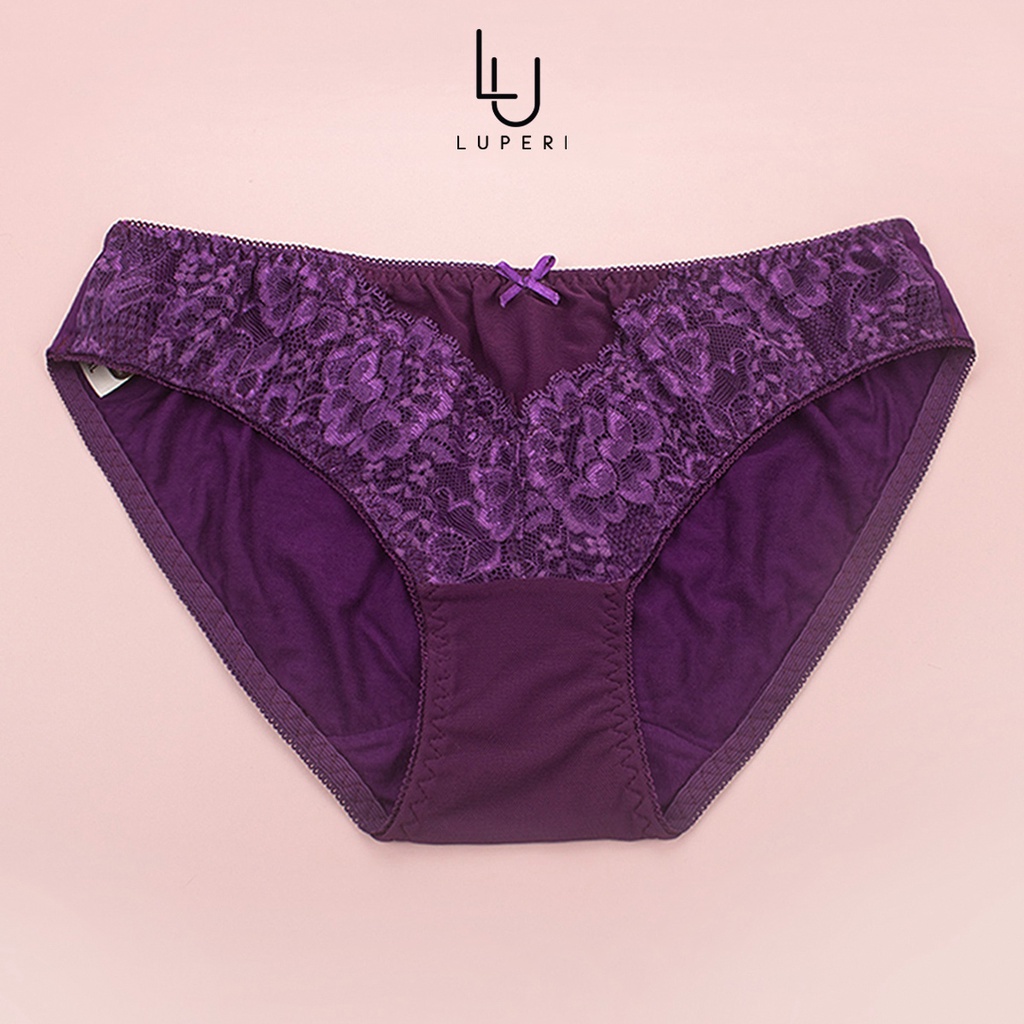 Quần Lót Nữ Phối Ren Dáng Cạp Vừa Luperi Sp720