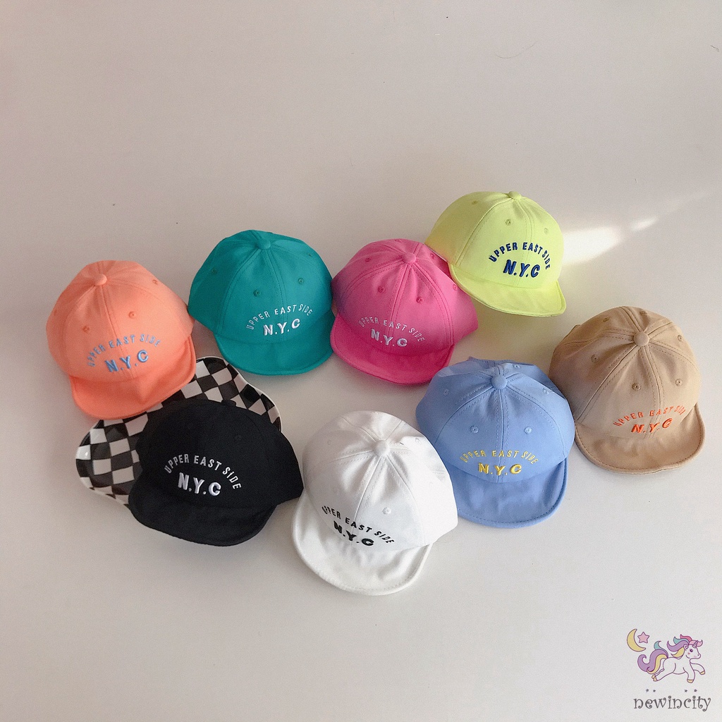 Mũ Lưỡi Trai Thêu Chữ Cái Đơn Giản Phong Cách Hàn Quốc Cho Bé