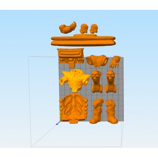 File in 3D Thanos on Throne Statue