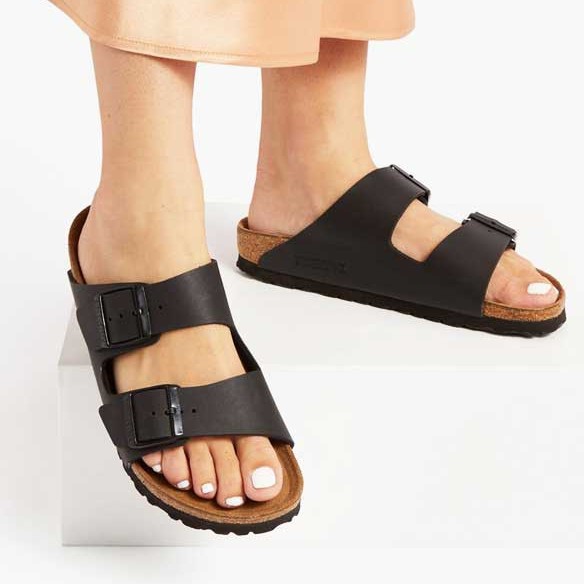 Dép quai ngang Birken đế trấu nam nữ unisex hai khóa DETAUNISEX - DETA21