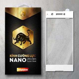 Cường lực Xperia XA1 hiệu Webphukien Full viền màu