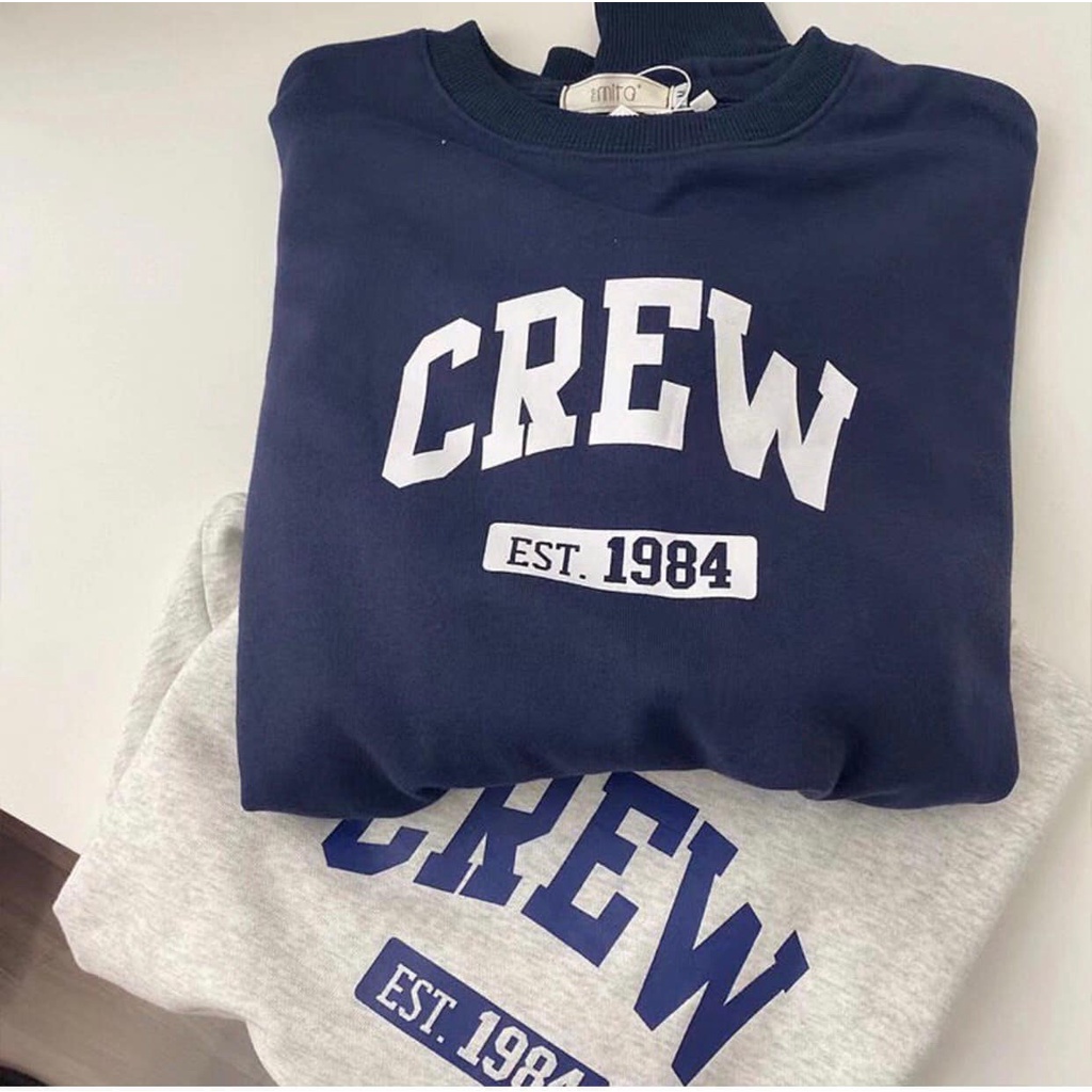 [Có Video + Ảnh Thật] Áo Sweater Nữ Crew Basic Nỉ Bông Dày Ấm Cực Dễ Phối Đồ - Chuu House - CH0135