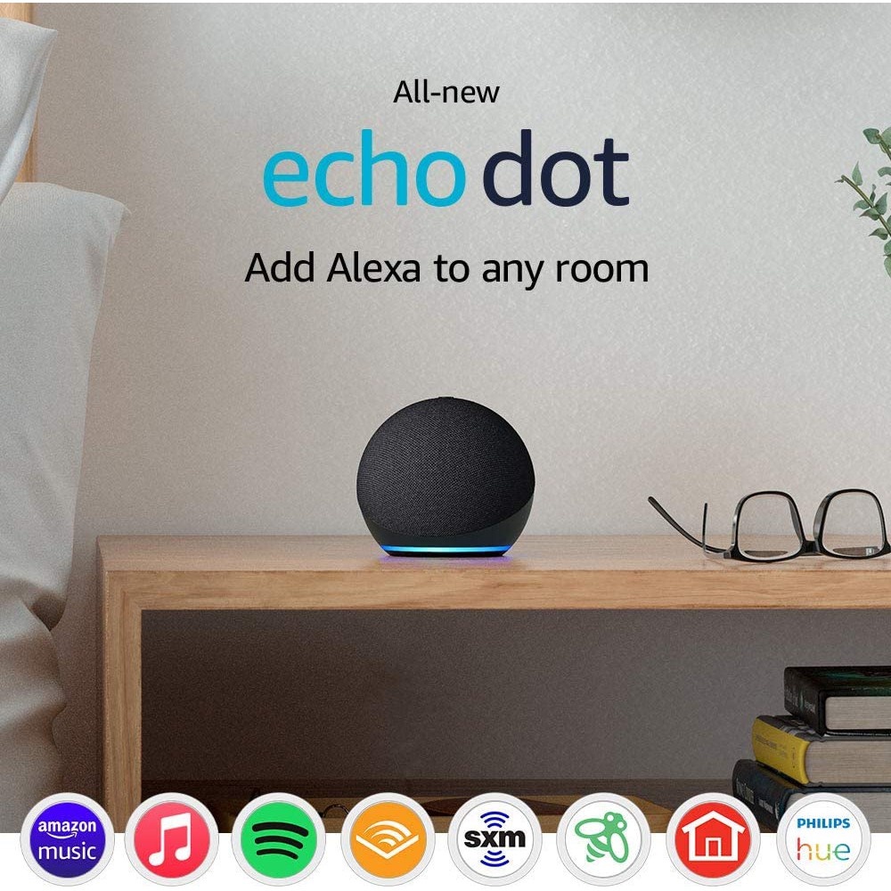 Loa Thông Minh Amazon Echo Dot 5 Tích Hợp Trợ Lý Ảo Alexa - Hàng Chính Hãng - BH 12 Tháng - Có Xuất VAT