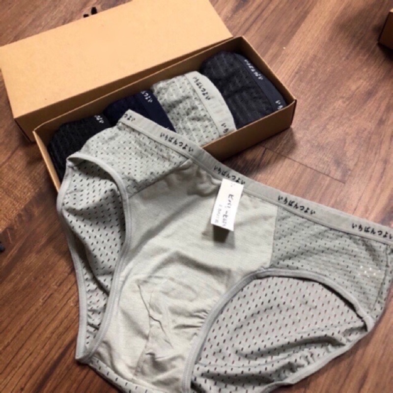 Quần lót chéo thông hơi nam xuất Nhật