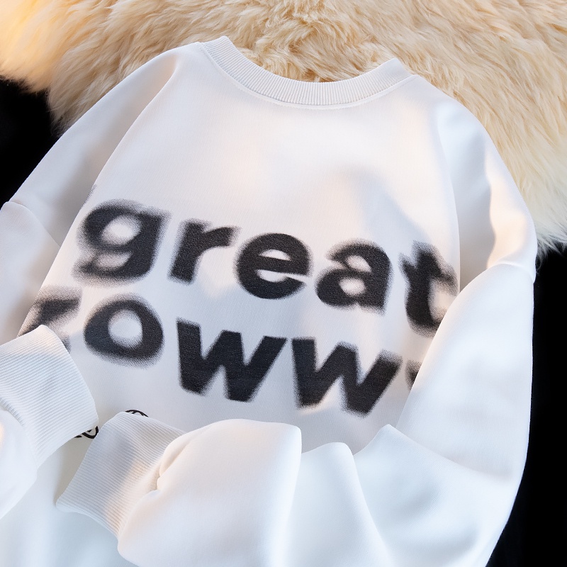 NRVP Mới Áo Thun Tay Dài Dáng Rộng In Chữ Phong Cách Hàn Quốc 2023