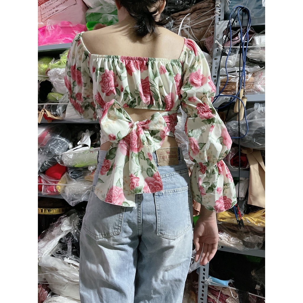 ÁO KIỂU NỮ MỚI cột dây nơ sau hót kèm video, chất vải voan dày đẹp mềm mại , phom từ 40-57 ký vừa đẹp và rẻ .. | BigBuy360 - bigbuy360.vn