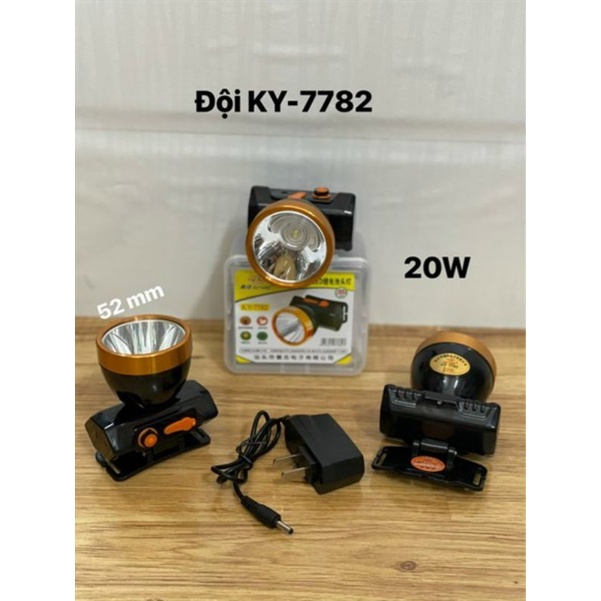 Đèn pin đội đầu KY 7782 có hàng.