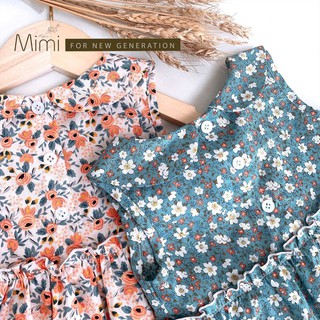 Váy ba lỗ hoa 2 màu (hồng - xanh)